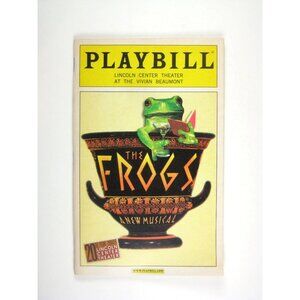 The Frogs Playbill July 2004 Lincoln Center Theater Nathan Lane Shevelove Ball